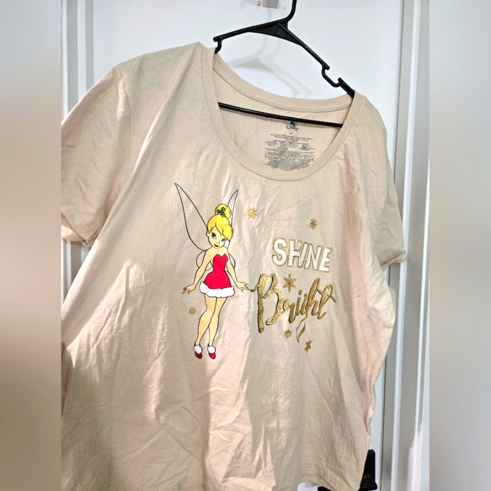 Dusney Cream Tinkerbell Graphic Tee